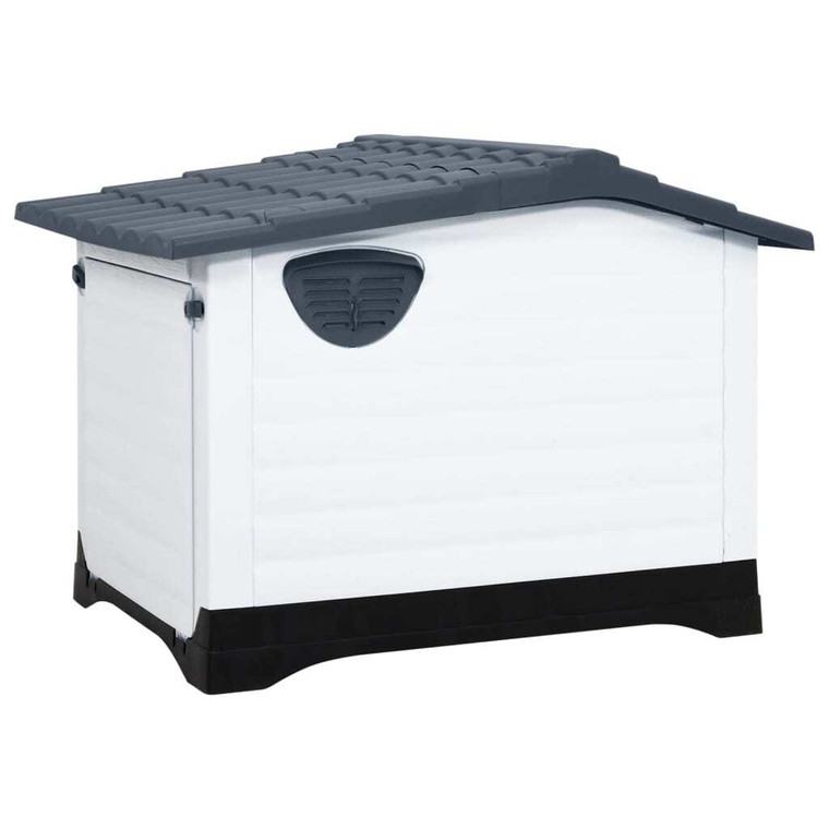 Dog House Grey 35.6x26.8x26.0" Polypropylene A949-152230