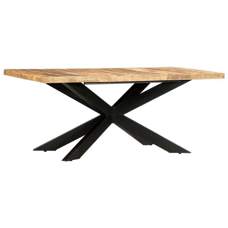  Dining Table 70.9"x35.4"x29.9" Solid Rough Mango Wood A949-285963