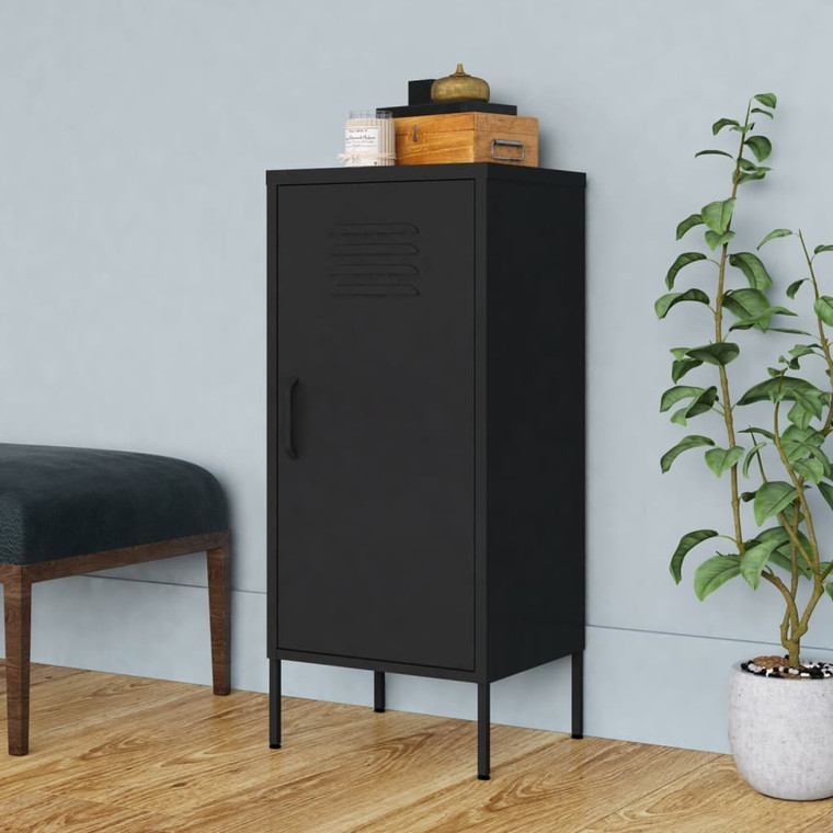  Storage Cabinet Black 16.7"x13.8"x40" Steel A949-336196
