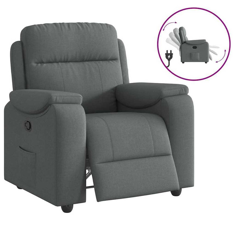  Recliner Chair Dark Grey Fabric A949-3303546
