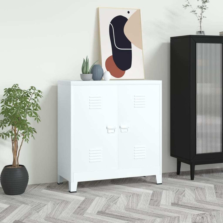  Industrial Storage Chest White 35.4"x15.7"x39.4" Steel A949-339624