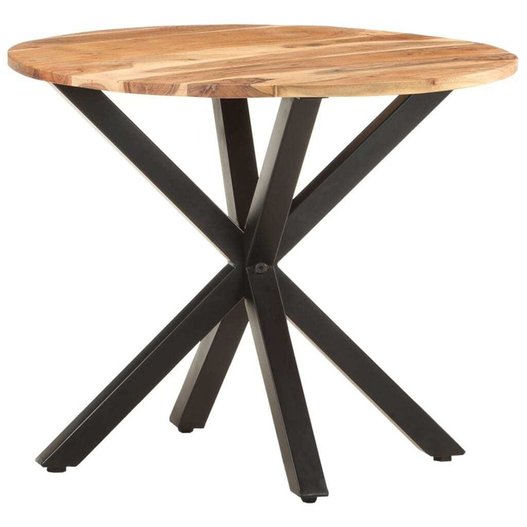  Side Table 26.8"x26.8"x22" Solid Acacia Wood A949-320660