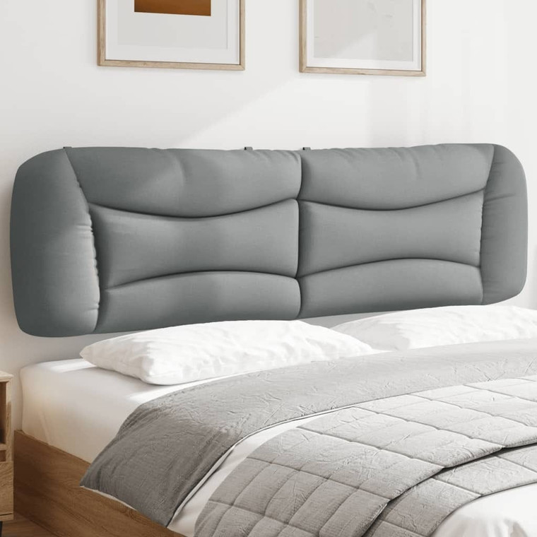 Headboard Cushion "Hvar" Light Gray 76" Fabric A949-374633
