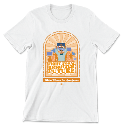 Fight For A Brighter Future (Unisex White Tee)