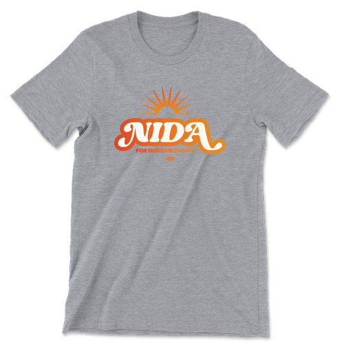 Nida For Durham (Unisex Heather Gray Tee)