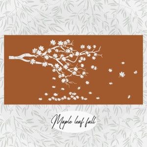 Falling maple leaf Australian laser cut privacy screen decorative panel corten or powder coated