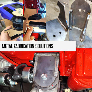 This image shows metal fabrication steps to create an engine mount for a Cummins engine being installed in a Toyota Patrol.  The steps shown include rapid prototyping using MDF, laser cutting steel plates and welding the steel plates together into an engine mount. This image shows metal fabrication steps to create an engine mount for a Cummins engine being installed in a Toyota Patrol.  The steps shown include rapid prototyping using MDF, laser cutting steel plates and welding the steel plates together into an engine mount.