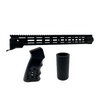 VR80 "SLOTS" FURNITURE SET, BLACK ALUMINUM W/ FULL RAIL FOREND, PISTOL GRIP AND SHORT SHROUD (Defective)