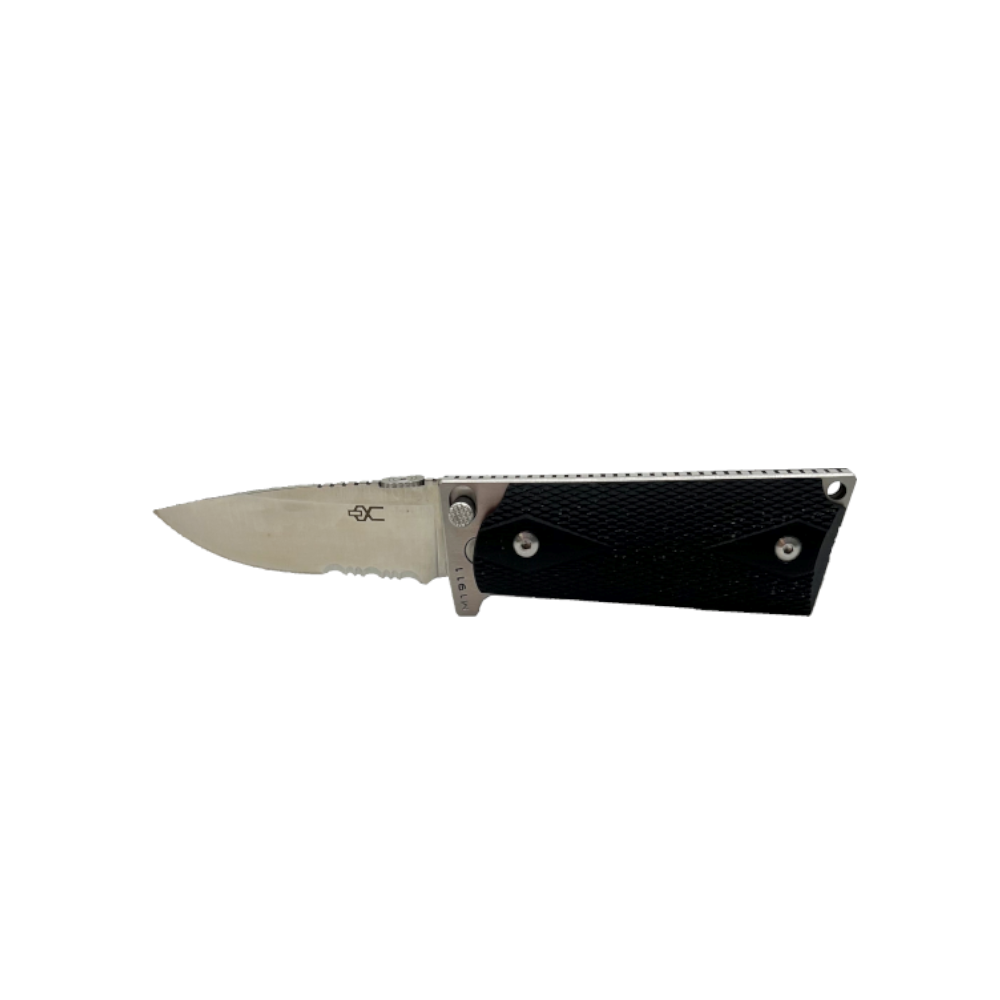 1911 Compact Folding Knife w/ Partially Serrated Polished