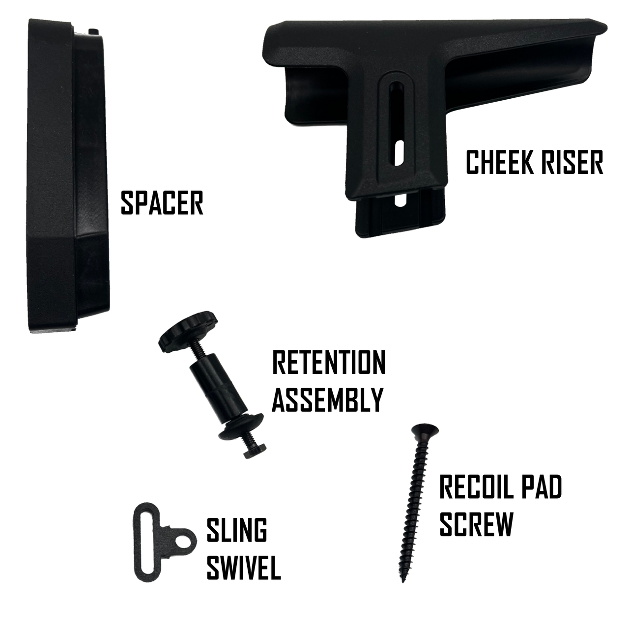 TM22 Standard Cheek Riser Accessory Assembly