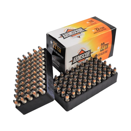 ArmscorPrecision - 22TCM - 40gr - JHP - Nickel Casing - 100rnd/Box Value Pack 50326 Armscor Philippines
