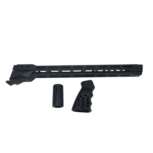 VR80 "SLOTS" FURNITURE SET, BLACK ALUMINUM W/ REAR RAIL FOREND, PISTOL GRIP AND SHORT SHROUD (Defective)
