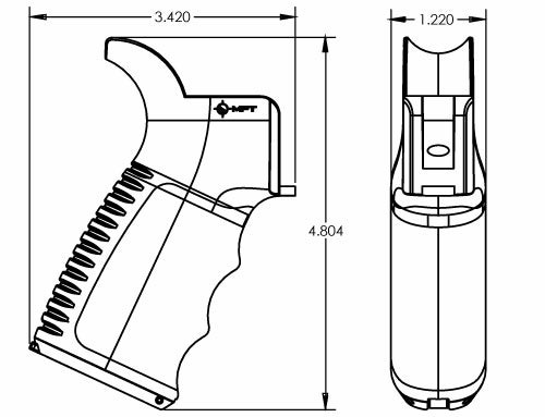 ENGAGE Tactical Pistol Grip - Compatible with VR80