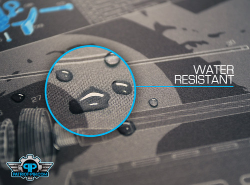 Gun Mat AR-15 Exploded Diagram - 30" x 10" x 3mm by Patriot-Pin