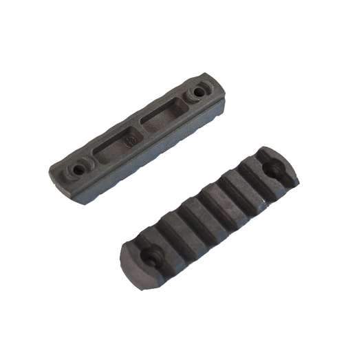 M-Lok Picatinny Rail - 7 Slot - Pack of 2x 4" - Polymer by J&E Machine Tech