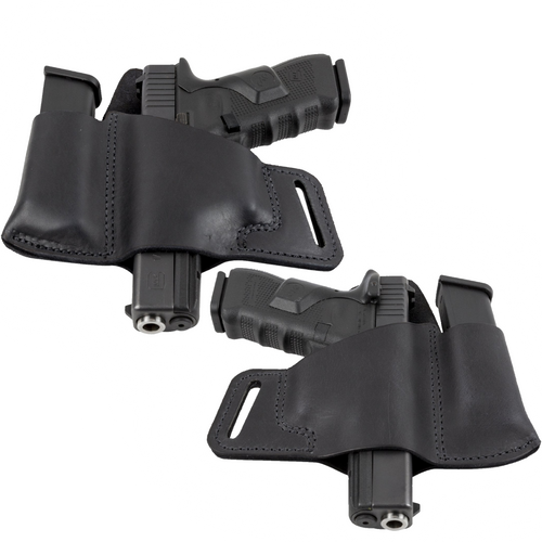 Relentless Tactical Ultimate Leather Holster 2 Slot OWB | Made in USA for Glock 17 19 22 26 32 33 / S&W M&P Shield / Springfield XD & XDS / Plus All