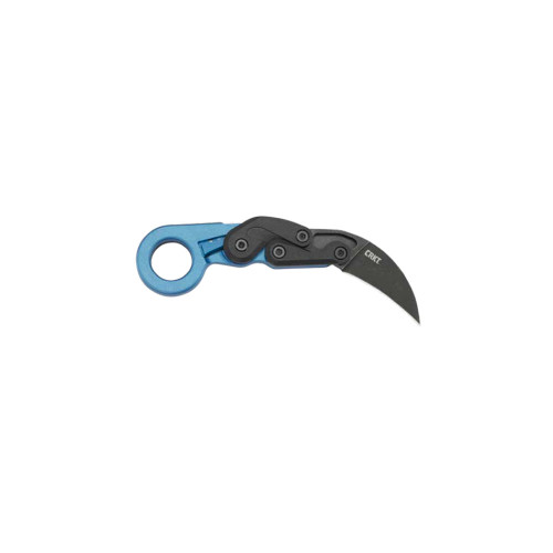 Provoke Folding Knife - Metallic Blue, Plain Edge, Drop Point, 2.47" Blade