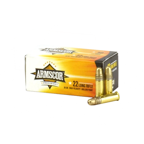 ArmscorPrecision - 22LR (High Velocity) - 40gr Copper Plated - HP - 50rnd/Box 50309 Armscor Philippines