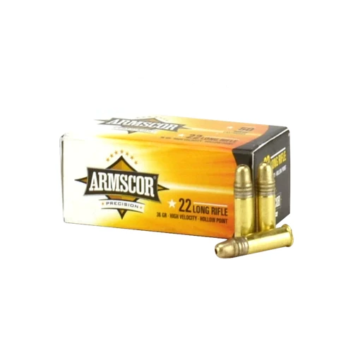 ArmscorPrecision - 22LR (High Velocity) - 36gr - HP - 50rnd/Box 50015 Armscor Philippines