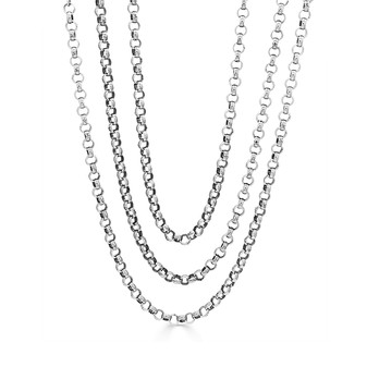 Essential Silver Belcher Chain Necklace