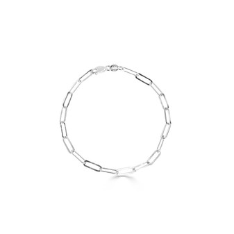 Sterling Silver Paperclip Bracelet