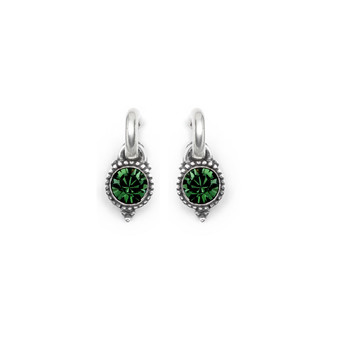Emerald Carefree Earring Charms