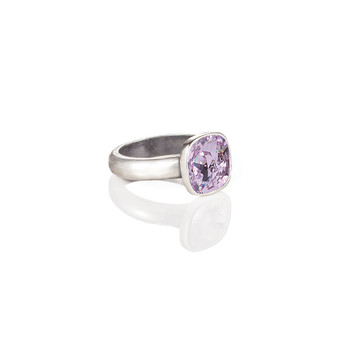 Cushion-Cut Violet Ring