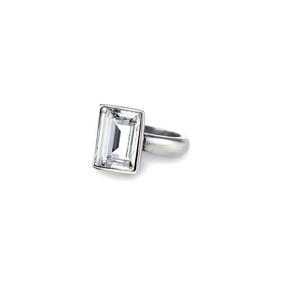 Temptation Rectangular Crystal Ring