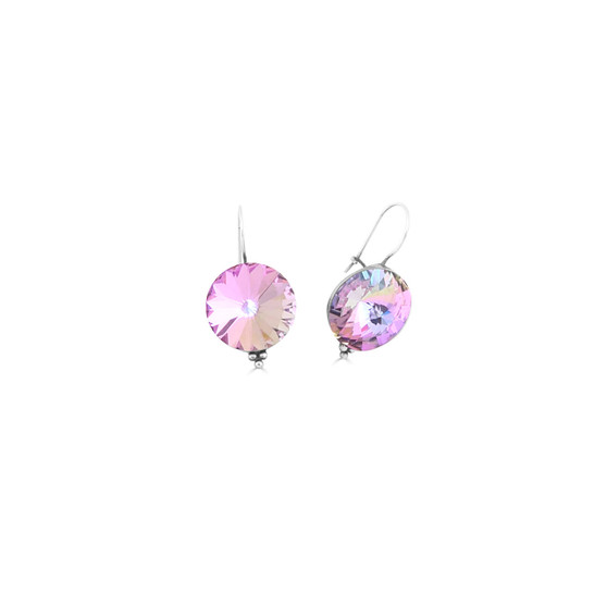 Bold Rainbow Pink Drop Earrings