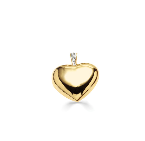 18ct Gold-plated Heart Pendant