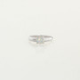 Petite White Opal Sterling Silver Solitaire Ring