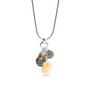 Yellow Citrine Beaded Crystal Pendant