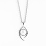 Sterling Silver Slider Pendant With Geniune Mabe Pearl