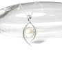 Sterling Silver Slider Pendant With Geniune Mabe Pearl