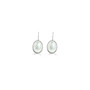 Oval Pearl Drop Earrings