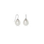 Sterling Silver South Sea Glass Pearl Drop Earrings.