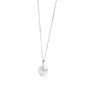 Sterling Silver Shell Pearl Pendant On Slender Chain