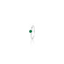 Emerald (May) Petite Solitaire Ring - Sterling Silver 925