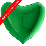 36" Green Heart Foil Balloon (1) 36" Green Heart Foil Balloon (1)