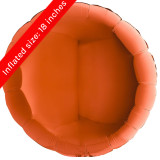 36" Orange Round Foil Balloon (1) 36" Orange Round Foil Balloon (1)