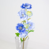 A 47cm Blue Silk Dahlia Spray.