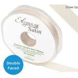 Cream Satin Ribbon - 15mm x 20m (1)