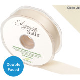 Cream Satin Ribbon - 25mm x 20m (1)