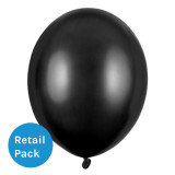 12 inch Metallic Black Latex Balloons (10) 12 inch Metallic Black Latex Balloons (10)