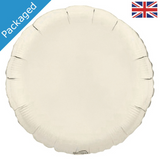 18" Ivory Round Foil Balloon (1) 18" Ivory Round Foil Balloon (1)