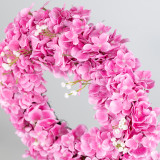 Fuchsia Hydrangea Wreath