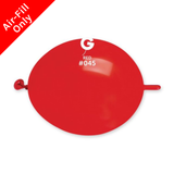 6” Standard Red Gemar G-Link Latex Balloons (100)