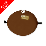 6” Standard Brown Gemar G-Link Latex Balloons (100)