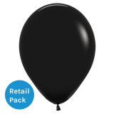 A 12 inch fashion black latex balloon, manufactured by Sempertex. A 12 inch fashion black latex balloon, manufactured by Sempertex.