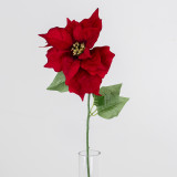 64cm Red Velvet Poinsettia with Gold Centre (1) 64cm Red Velvet Poinsettia with Gold Centre (1)